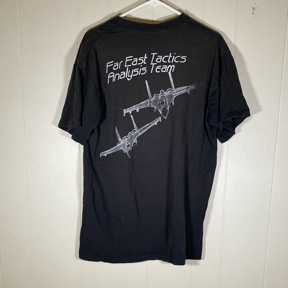 Vintage Far East Tactics Analysis Team T-Shirt USA made size large double sided